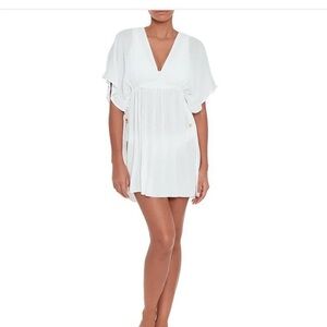 Lauren Ralph Lauren crinkled tunic cover up